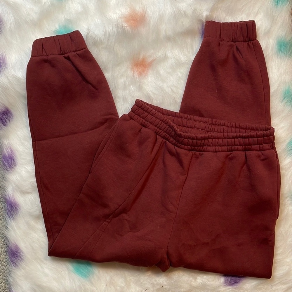 COLLUSION‎ Brick Red High Rise Joggers